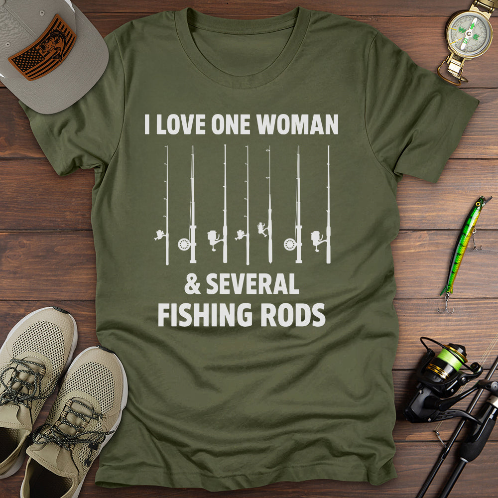 Fishing Rod Love T-Shirt