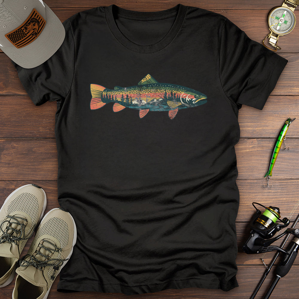 Trout Silhouette Nature T-Shirt