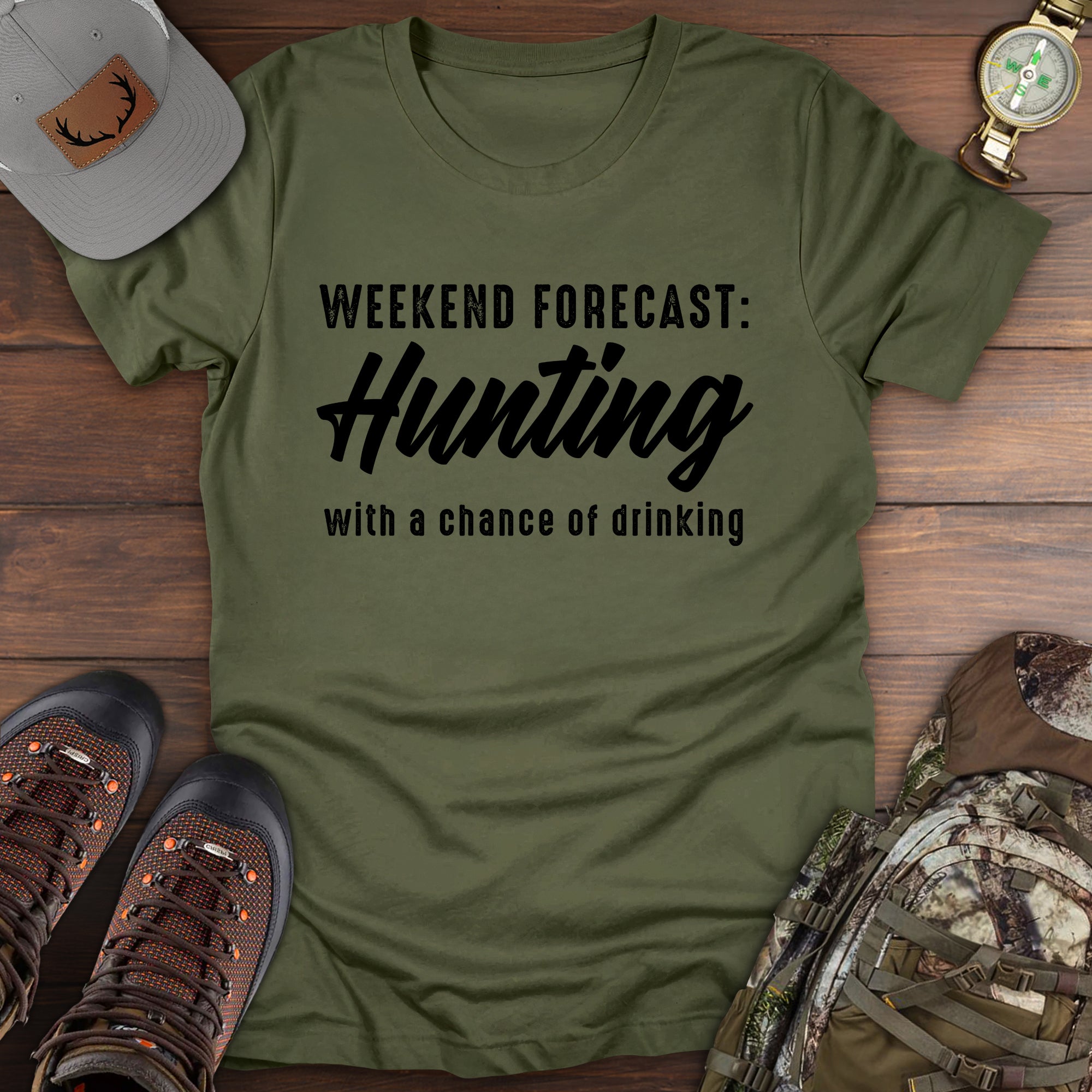 Weekend Forecast Hunting T-Shirt