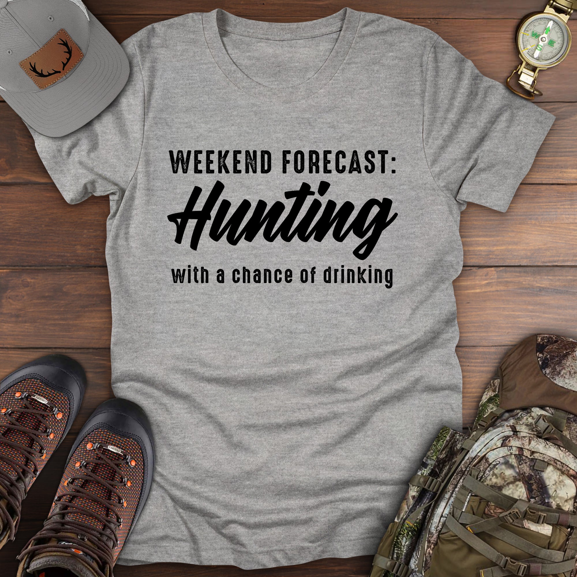 Weekend Forecast Hunting T-Shirt