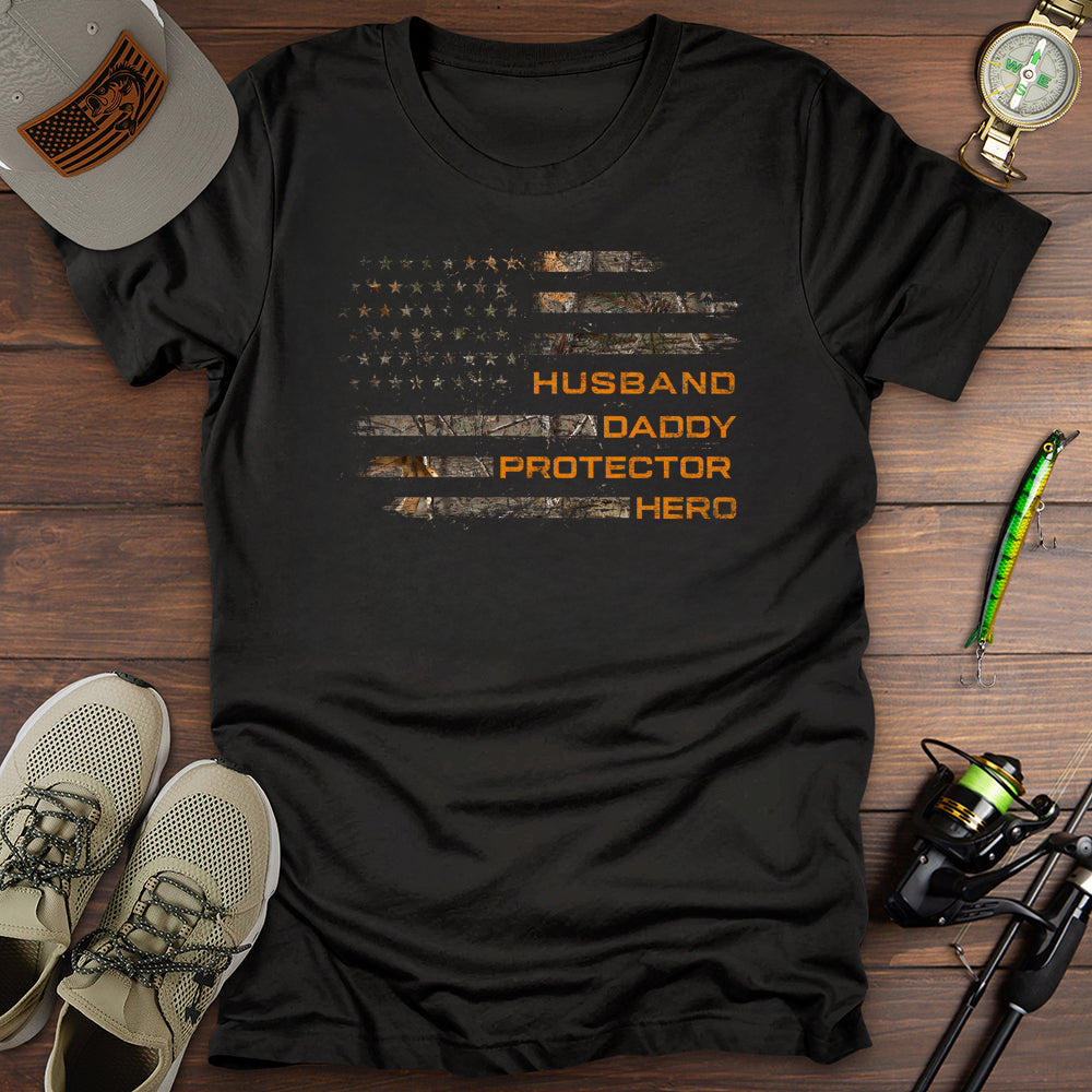 Husband Protector Hunting Camo T-Shirt