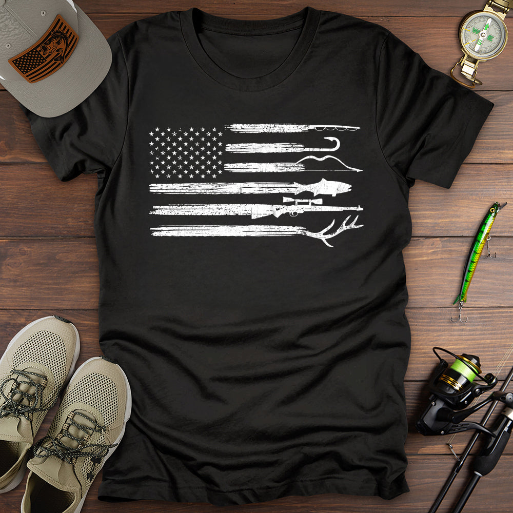 Fishing Hunting USA T-Shirt