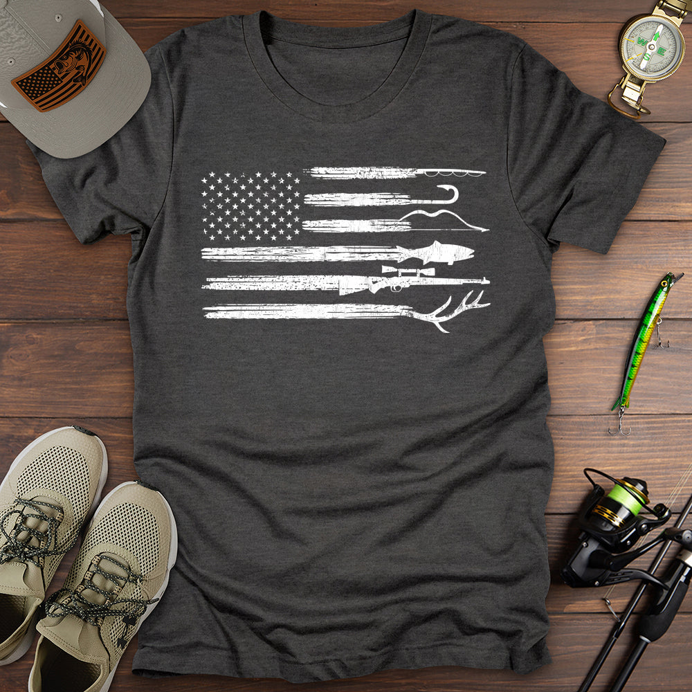 Fishing Hunting USA T-Shirt