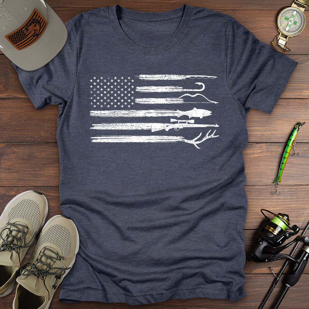 Fishing Hunting USA T-Shirt