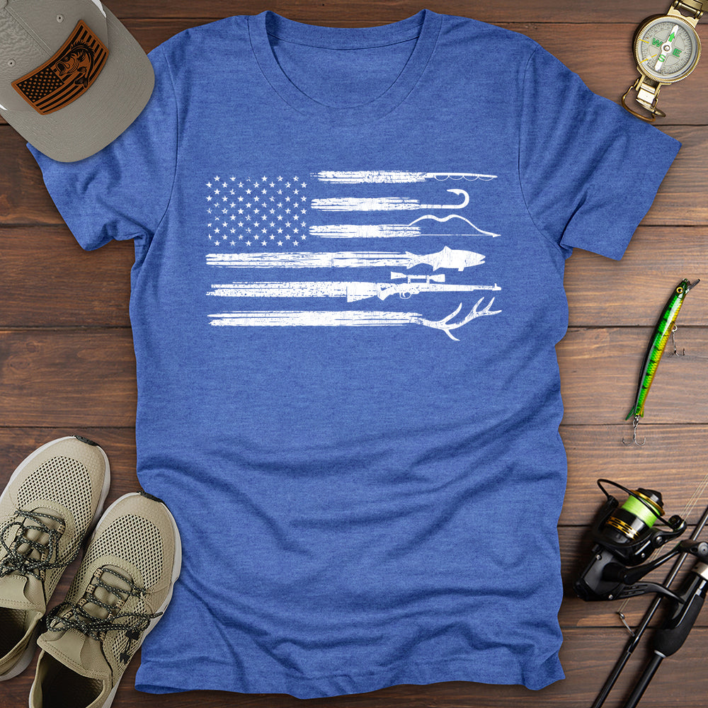 Fishing Hunting USA T-Shirt