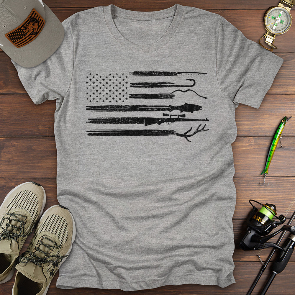Fishing Hunting USA T-Shirt