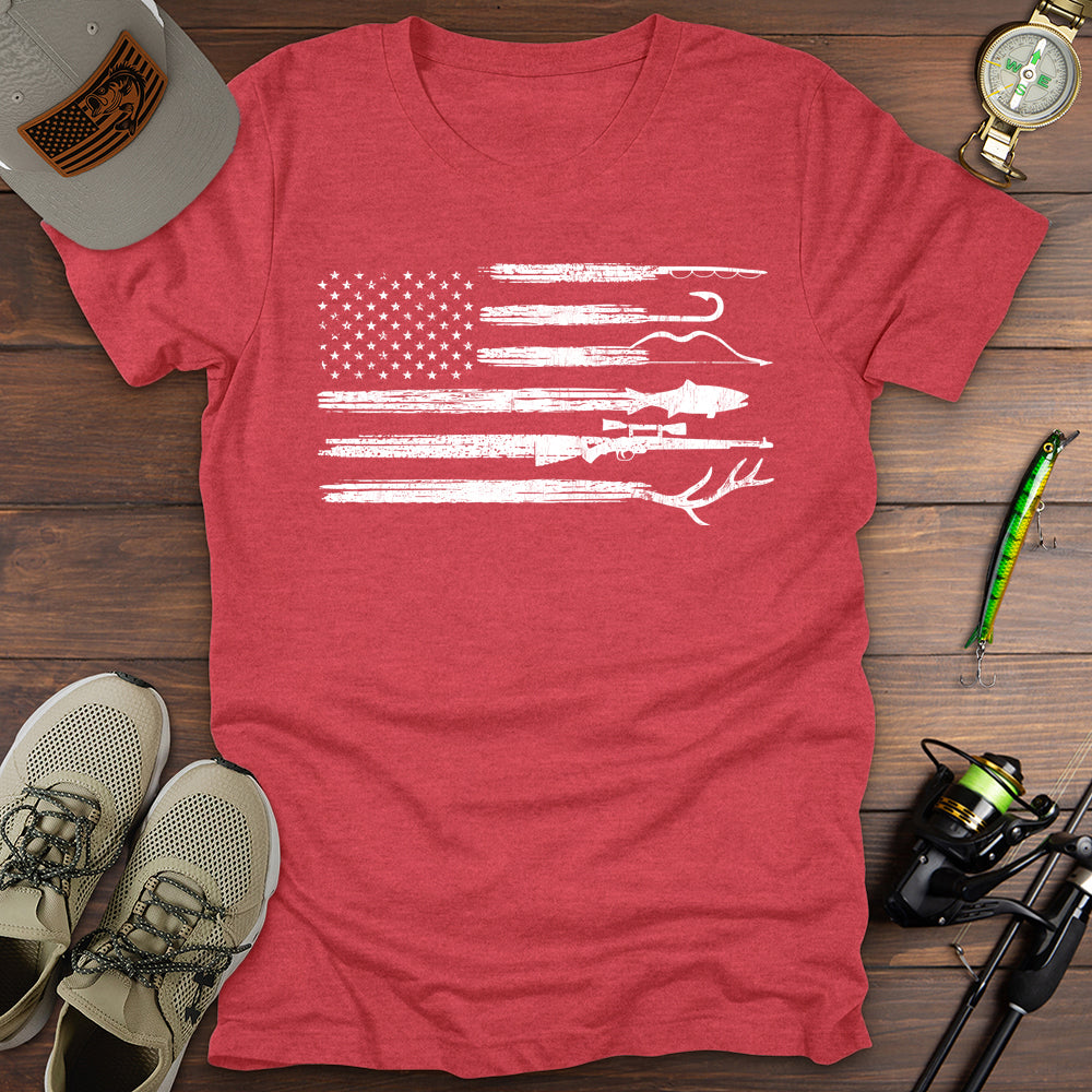 Fishing Hunting USA T-Shirt